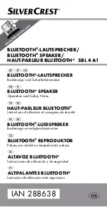 Preview for 1 page of Silvercrest SBL 4 A1 Operation And Safety Notes