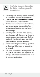 Preview for 35 page of Silvercrest SBL 4 A1 Operation And Safety Notes