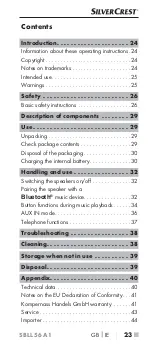 Preview for 26 page of Silvercrest SBLL 56 A1 Operating Instructions Manual