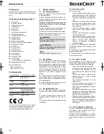 Предварительный просмотр 16 страницы Silvercrest SBS 1400 A1 Operation And Safety Notes