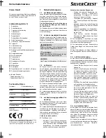 Предварительный просмотр 22 страницы Silvercrest SBS 1400 A1 Operation And Safety Notes