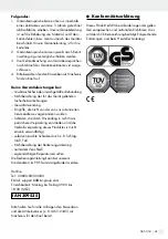 Предварительный просмотр 49 страницы Silvercrest SBSB 750 A1 Operation And Safety Notes