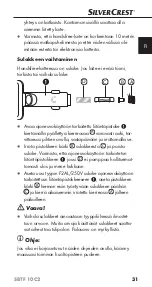 Предварительный просмотр 34 страницы Silvercrest SBTF 10 C2 Operating Instructions Manual