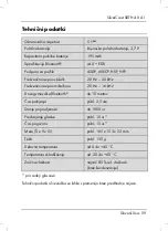 Preview for 61 page of Silvercrest SBTH 4.0 A1 User Manual And Service Information