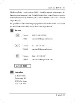 Предварительный просмотр 79 страницы Silvercrest SBTH 4.1 A1 Operating Instructions And Safety Instructions