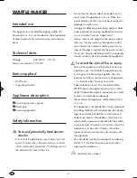 Preview for 4 page of Silvercrest SBW 1000 A1 Operating Instructions Manual