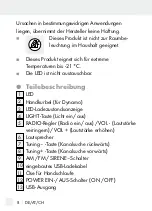 Предварительный просмотр 8 страницы Silvercrest SCR 1 A1 Operation And Safety Notes