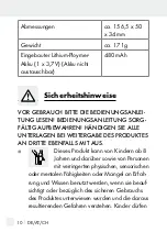 Предварительный просмотр 10 страницы Silvercrest SCR 1 A1 Operation And Safety Notes