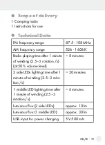 Предварительный просмотр 31 страницы Silvercrest SCR 1 A1 Operation And Safety Notes