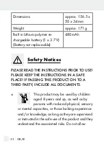 Предварительный просмотр 32 страницы Silvercrest SCR 1 A1 Operation And Safety Notes