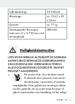 Предварительный просмотр 75 страницы Silvercrest SCR 1 A1 Operation And Safety Notes