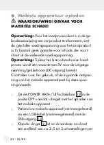 Предварительный просмотр 82 страницы Silvercrest SCR 1 A1 Operation And Safety Notes