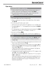 Preview for 14 page of Silvercrest SDI 2800 D4 Operating Instructions Manual