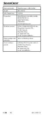 Предварительный просмотр 39 страницы Silvercrest SDL 300 C2 Operating Instructions Manual