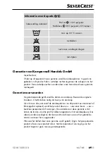 Предварительный просмотр 72 страницы Silvercrest SDM 1500 D2 Operating Instructions Manual