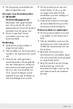 Preview for 43 page of Silvercrest SDM 1500 D3 Assembly, Operating And Safety Instructions