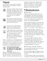 Preview for 8 page of Silvercrest SDWP 8.5 A1 Operation And Safety Notes