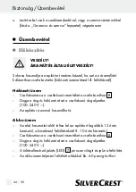 Preview for 44 page of Silvercrest SE 32 A1 Operation And Safety Notes