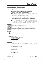 Preview for 90 page of Silvercrest SEF3 2000 C3 Operating Instructions Manual