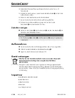 Preview for 13 page of Silvercrest SEK 400 D2 Operating Instructions Manual