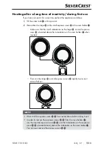 Предварительный просмотр 14 страницы Silvercrest SEM 1100 B3 Operating Instructions Manual