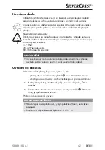 Preview for 104 page of Silvercrest SEMK 105 A1 Operating Instructions Manual