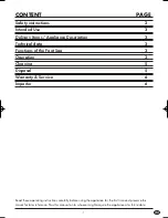 Предварительный просмотр 3 страницы Silvercrest SFB 85 A1 Operating Instructions Manual