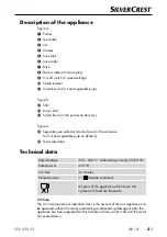 Preview for 6 page of Silvercrest SFE 450 C3 Quick Start Manual And Safety Instructions