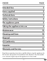 Предварительный просмотр 3 страницы Silvercrest SFK 36 A1 Operating Instructions Manual