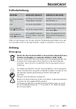 Preview for 110 page of Silvercrest SFM 850 A5 Operating Instructions Manual