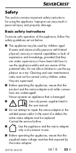 Preview for 37 page of Silvercrest SFPW 360 B1 Operating Instructions Manual