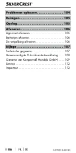 Preview for 90 page of Silvercrest SFPW 360 B1 Operating Instructions Manual