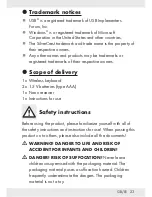 Предварительный просмотр 23 страницы Silvercrest SFT 2.4 A1 Operation And Safety Notes