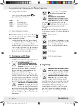 Preview for 58 page of Silvercrest SFW 100 B2 Operating Instructions  And Safety Advice