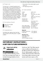 Preview for 6 page of Silvercrest SFW 100 C3 Operating Instructions And Safety Advices