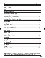 Preview for 3 page of Silvercrest SFW 250 A1 Operating Instructions Manual