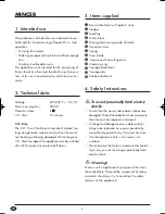 Preview for 4 page of Silvercrest SFW 250 A1 Operating Instructions Manual