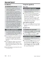 Preview for 9 page of Silvercrest SGB 1200 A1 Operating Instructions Manual