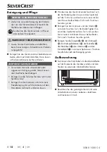 Preview for 15 page of Silvercrest SGBR 1500 C4 Operating Instructions Manual