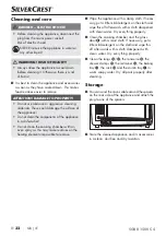 Preview for 35 page of Silvercrest SGBR 1500 C4 Operating Instructions Manual