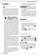 Предварительный просмотр 43 страницы Silvercrest SHS 12.0 A2 Operation And Safety Notes