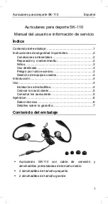 Preview for 2 page of Silvercrest SK110 User Manual And Service Information