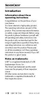 Preview for 5 page of Silvercrest SKA 4.2 A1 Operating Instructions Manual