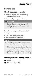 Preview for 10 page of Silvercrest SKA 4.2 A1 Operating Instructions Manual