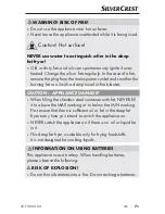 Preview for 10 page of Silvercrest SKF 2800 B2 Operating Instructions Manual