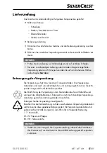 Preview for 54 page of Silvercrest SKF 2800 B3 Operating Instructions Manual