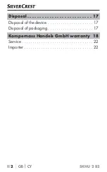 Preview for 6 page of Silvercrest SKHU 2 B2 Operating Instructions Manual