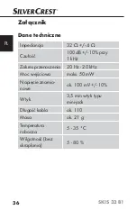 Предварительный просмотр 39 страницы Silvercrest SKIS 32 B1 Operating Instructions Manual