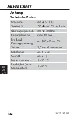 Предварительный просмотр 135 страницы Silvercrest SKIS 32 B1 Operating Instructions Manual