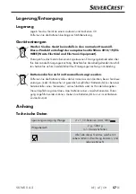 Предварительный просмотр 60 страницы Silvercrest SKWS 5 A2 Operating Instructions Manual